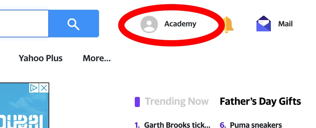 Successfully logged into Yahoo